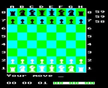 Chess (1984)(Superior Software) screen shot game playing